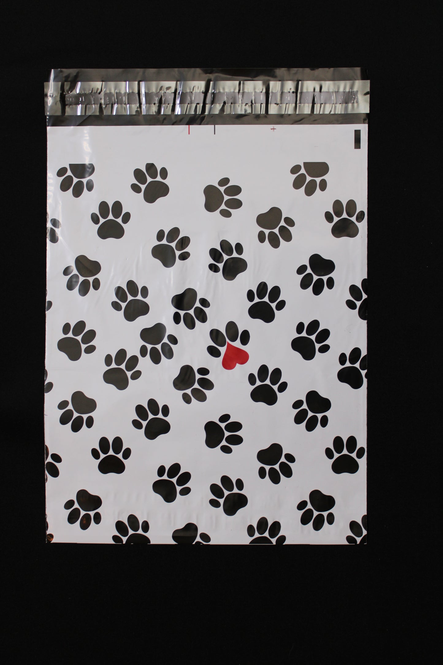 10x13 Paw Prints Designer Poly Mailers Shipping Envelopes Premium Printed Bags