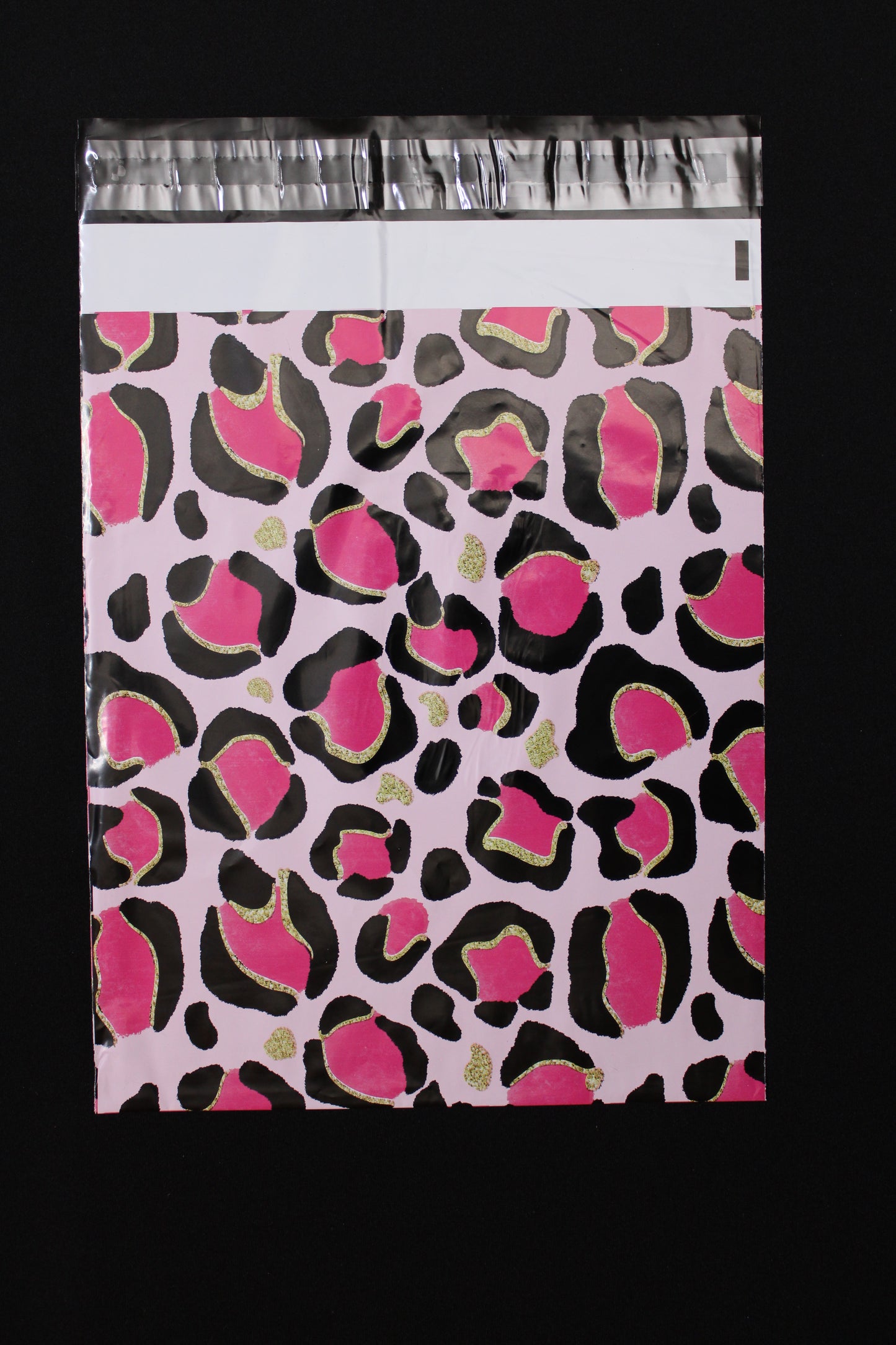 10x13 Pink Leopard Print Poly Mailers Shipping Envelopes Premium Printed Bags