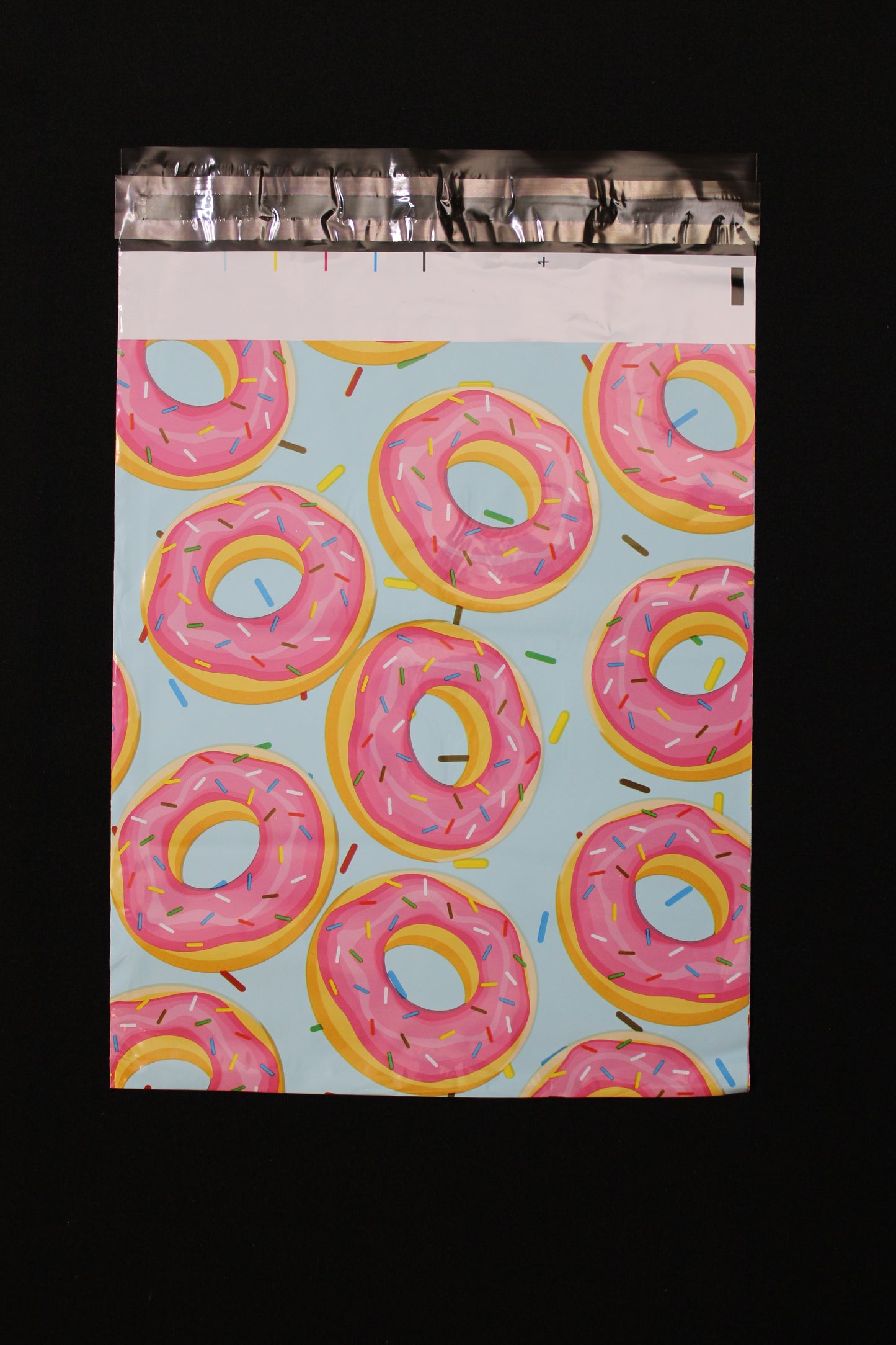 10x13 Sprinkled Donuts Designer Poly Mailers Shipping Envelopes Premium Printed Bags