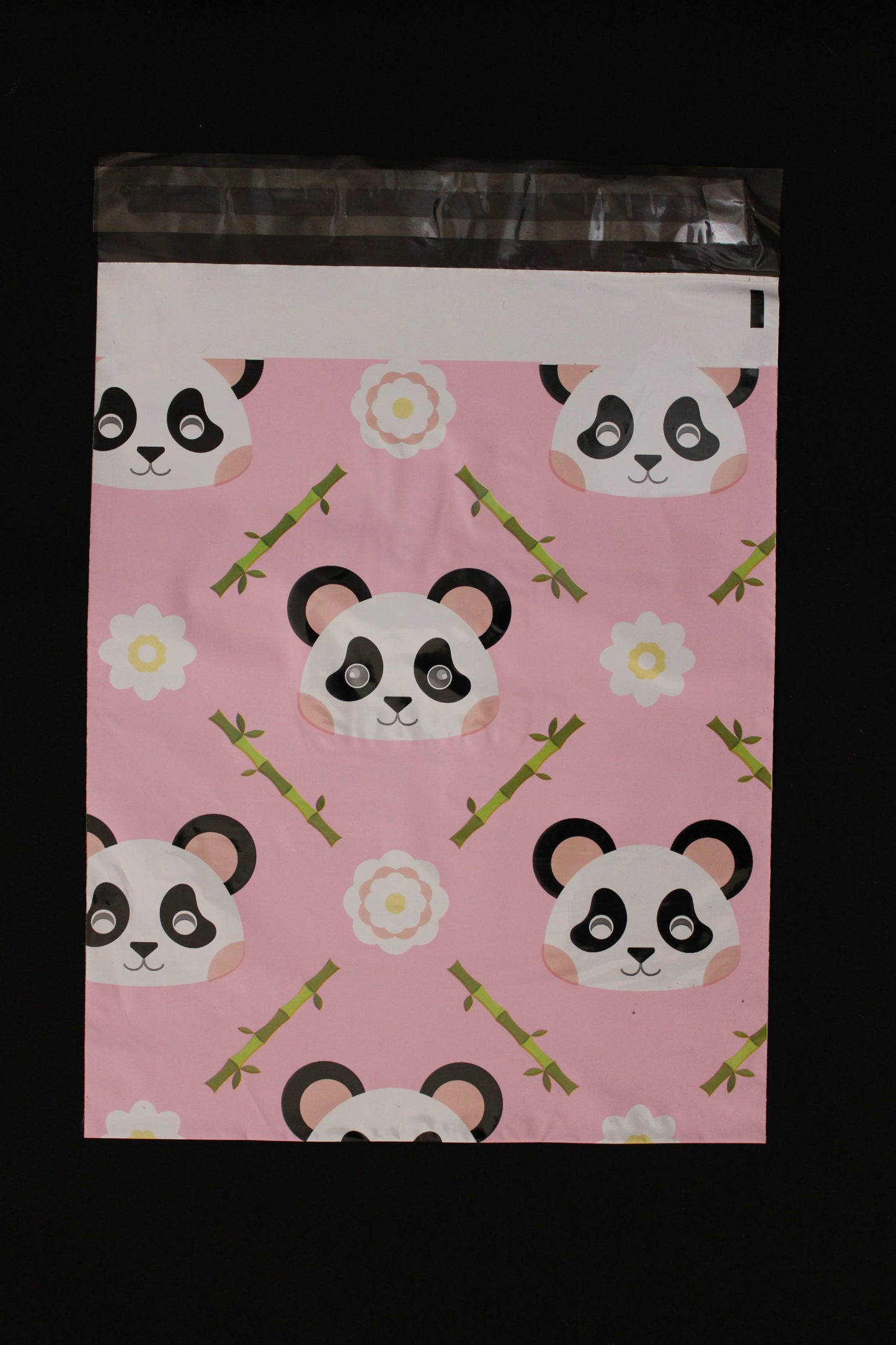 10x13 Pink Panda Designer Poly Mailers Shipping Envelopes Premium Printed Bags