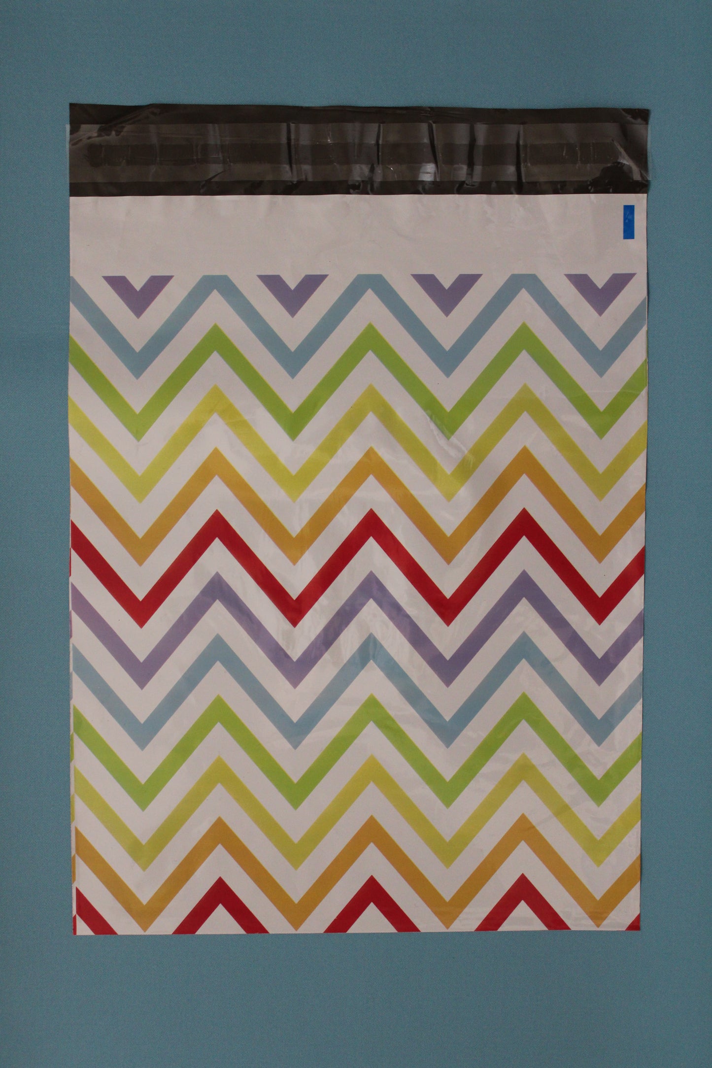 10x13 Rainbow Chevron Designer Poly Mailers Shipping Envelopes Premium Printed Bags