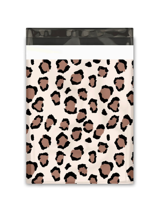 10x13 Leopard Designer Poly Mailers Shipping Envelopes Premium Printed Bags